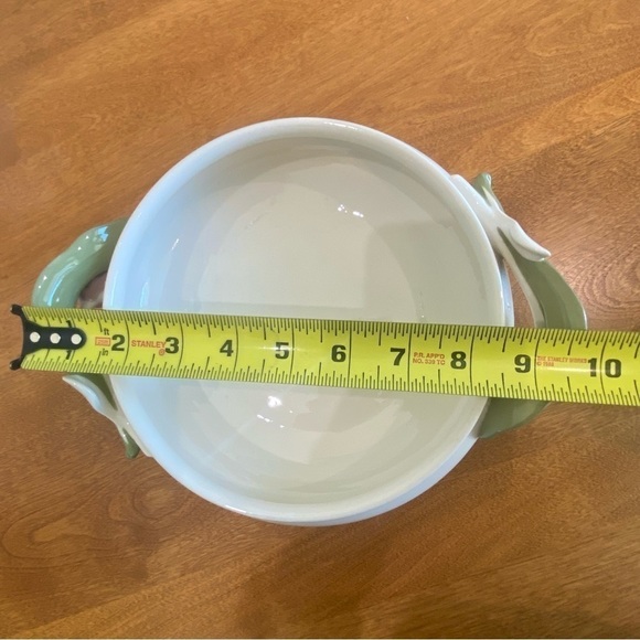 Goebel W Germany Vintage White  Porcelain w/Tulip Handle Dinnerware Serving Bowl - Picture 14 of 15